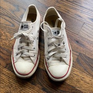 White lo top converse M 4/W 6 I wear size W7